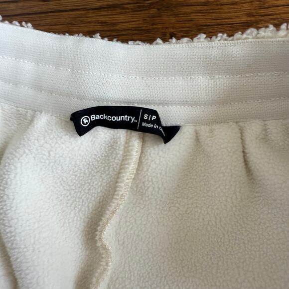 Backcountry GOAT Fleece Joggers Small Cream Sweatpants Women’s Soft Cozy Lounge - Picture 4 of 8